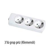 3`LÜ KLEMENSLİ GRUP PRİZ