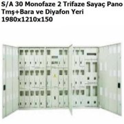 SIVA ALTI 30 MONOFAZE 2 TRİFAZE SAYAÇLI PANO