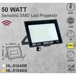 50W SENSÖRLÜ LED PROJEKTÖR