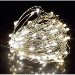 5M 6500K BEYAZ SİLVER 50 LEDLİ PİLLİ SÜSLEME IŞIĞI