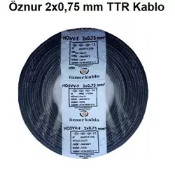 ÖZNUR 2X0,75 MM TTR KABLO